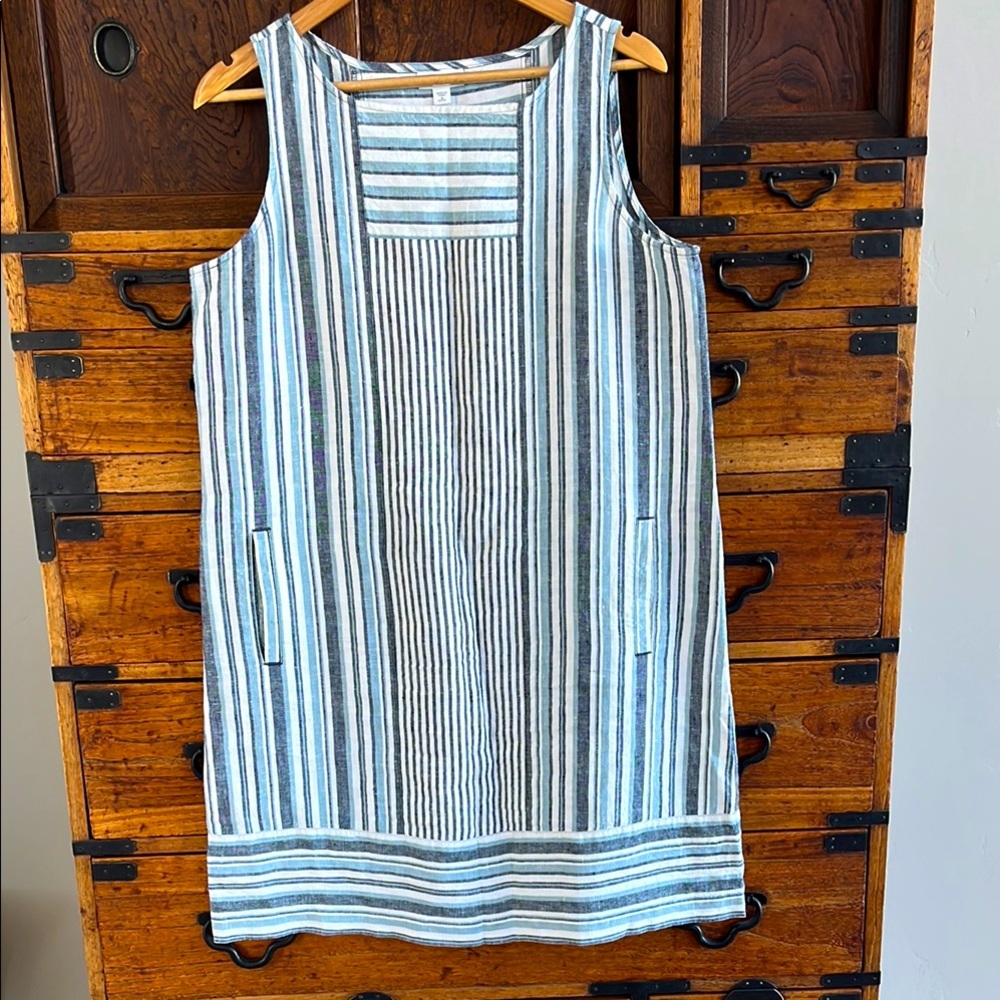 J. Jill 100% Linen Sundress SZ: MP
